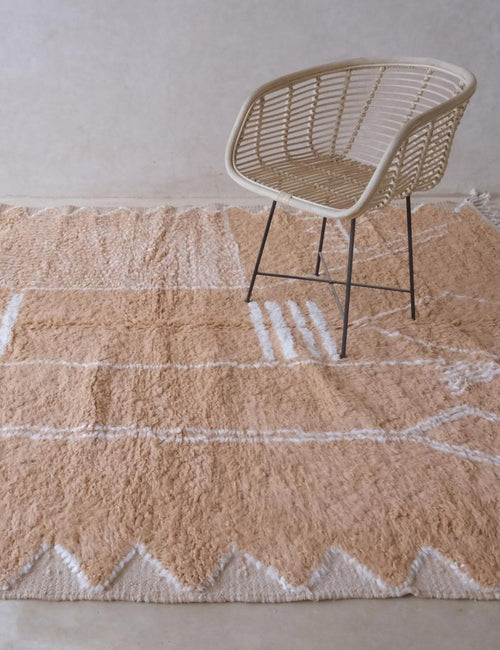 AFK Living vloerkleed Berber - handgemaakt - Wol - 140 cm x 200 cm