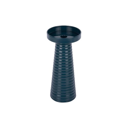 Present Time kandelaar Catania Ribbed - blauw - Ø11cm