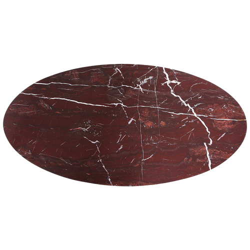 Raw Materials ovale salontafel marmer Cherry - 120x60x38 cm