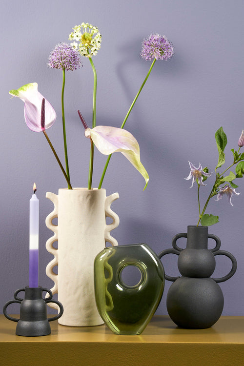 Mica Decorations Jay Vaas - L18 x B8 x H23 cm - Glas - Lichtgroen - vtwonen shop