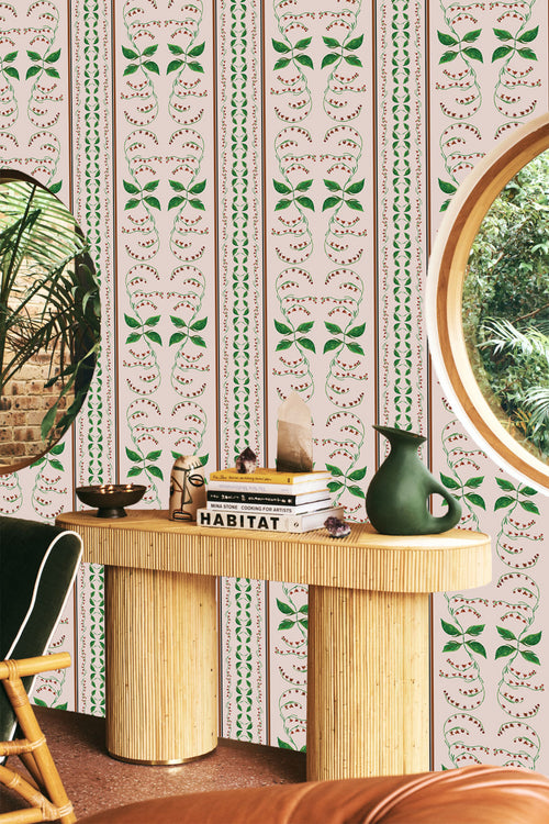 Catchii Behang Floral Vintage gebroken wit