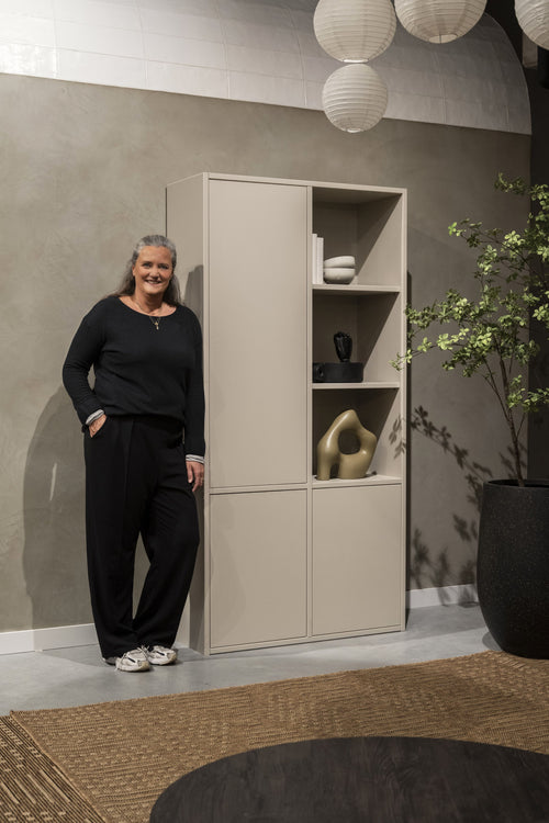 WOOOD opbergkast Merel - Grenen - Dust - 100x200x44 - vtwonen shop