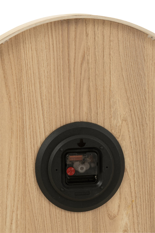 J-Line klok - multiplex/hout - licht naturel -  small - Ø 53 cm