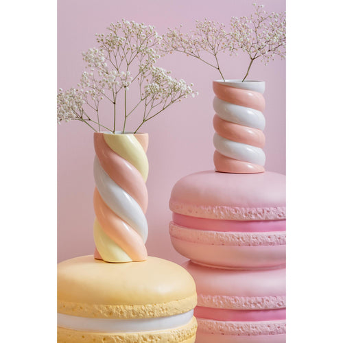 Present Time vaas Marshmallow - multicolor - Ø22.5cm - vtwonen shop