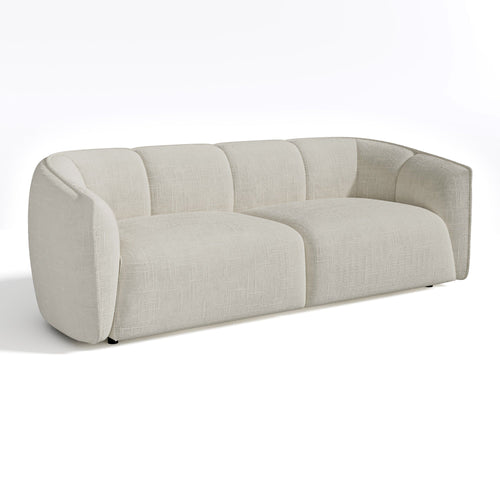 Sia Home - Rechte bank NAMI - Fluweel weefsel - Crème - 228cm - vtwonen shop