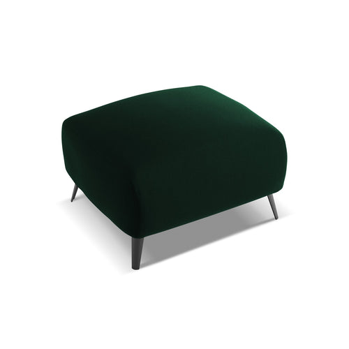 LaMiaSofa Poef Genova - velours - flessengroen - 65x65x44