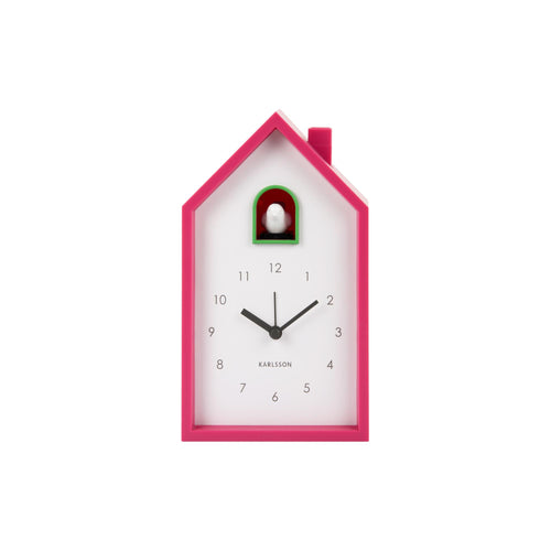 Karlsson wekker Modern Cuckoo - roze - 6x12x20cm - vtwonen shop