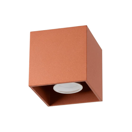 Sollux Lighting Plafondlamp QUAD 1 rode oker - 10x10x10cm