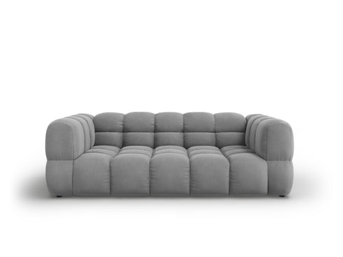 Cosmopolitan Design Bank Sky 3-zits, flueel, lichtgrijs - 102x214x70cm