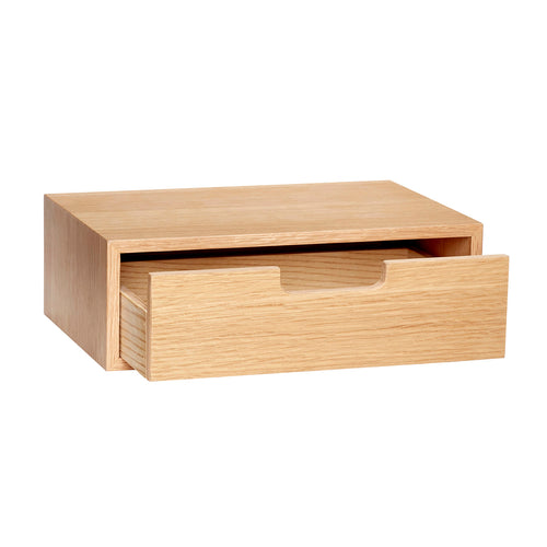 Hübsch opbergdoos Hide - mdf/oak fineer - 30x20xh10cm
