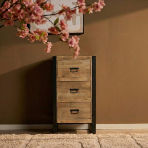 Starfurn Halkast Britt - Naturel Hout - 55x40x100cm