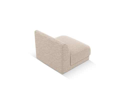 Micadoni Module Miley structurele stof beige - 90x75x70cm