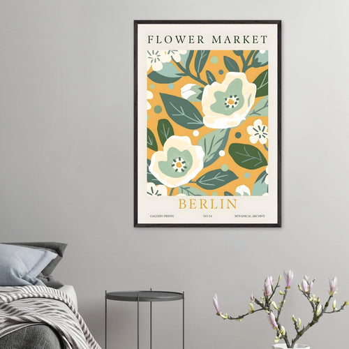 Artfulprints Poster Flower market - Berlin I   - 50x70 cm - Meerkleurig