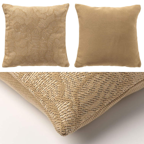 KUSSENSET - 3-delig - Secret Oasis - 45x45 cm, 30x50 cm - inclusief binnenkussens - groen, beige