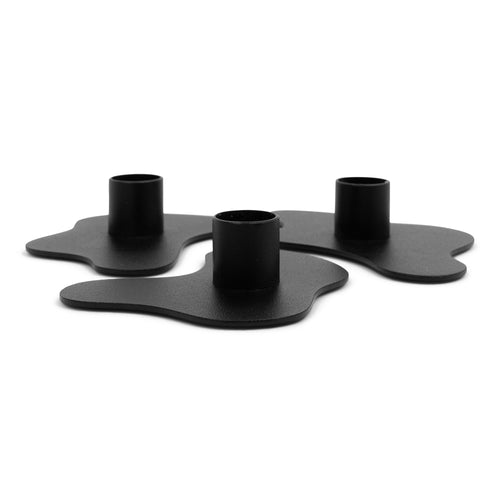 Spinder Design kandelaar Melt - Zwart - set van 3 - vtwonen shop