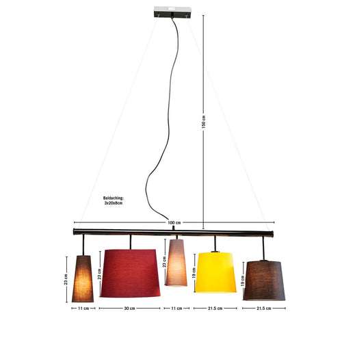Kare Design Hanglamp Parecchi 100cm