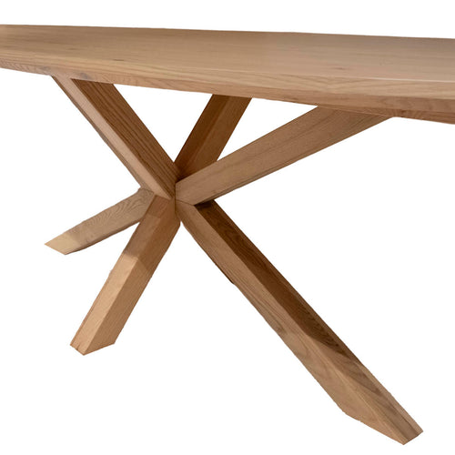 DÉJA Living Eettafel Lusa - Ovaal Naturel Eikenhout - 240x100x78cm