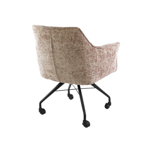 Giga Meubel Eetkamerstoel Hoven - Zand - Incl. Wieltjes - Set van 2 - vtwonen shop