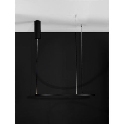Merano Grove Geïntegreerde LED Plafond Hanglamp Sandy Zwart Aluminium LED 36W 1980Lm 3000K