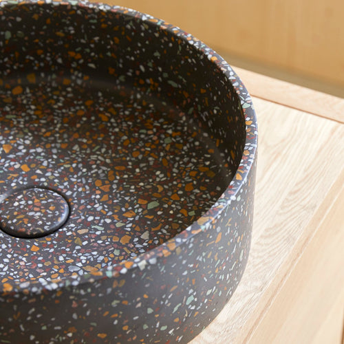 Tikamoon Ronde waskom in confetti terrazzo ∅ 39 cm - Veelkleurig