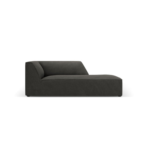 Cosmopolitan Design - Ligstoel rechts Siena ribfluwelen donkergrijs - 181x93x69cm