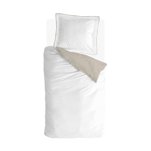 Walra - Dekbedovertrek Classy Tencel - 140x220 cm - Off White / Beige