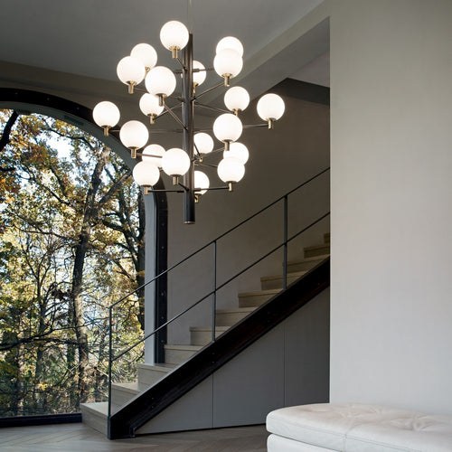 Ideal Lux Copernico - 20 Light Multi Arm Plafond Hanglamp Zwart, G9