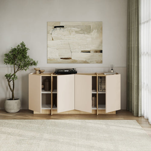 Calicosy - ONYX Dressoir - Beige - 180x45x80 cm