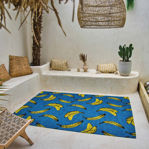 Louis De Poortere vloerkleed California Blue - blauw - 140x200cm