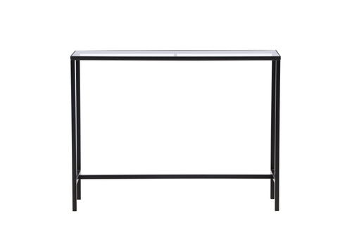 Rebellenclub Sidetable Toa - 100 x 30 cm - Zwart met Glas - vtwonen shop