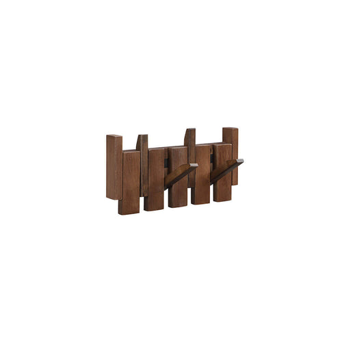 Home Deluxe Kapstok PORTE - 32 x 3,5 x 15 cm, walnoot bruin