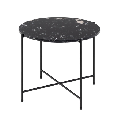 Rebellenclub Bijzettafel Romo - Ø52 cm - zwart - vtwonen shop