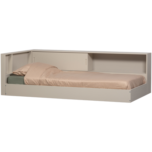 WOOOD hoekbed links/rechts Carter - Grenenhout - Dust/Beige - 90x200