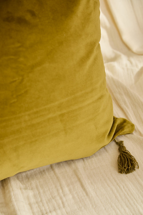Calma House Kussenhoes Velour - Groen - 30x60