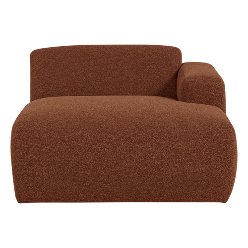 WOOOD chaise longue bank rechts Mojo Base - Bouclé - R.bruin - 74x112x162