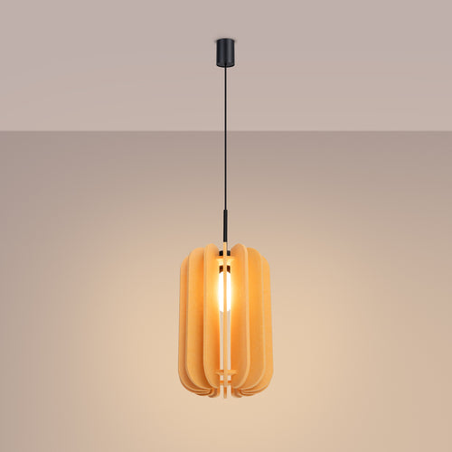 Sollux Lighting Hanglamp MULA 27 geel - 27x27x165cm