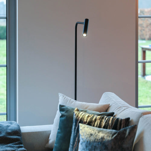 Atmooz vloerlamp Pomery - zwart - 50 x 15 x H 146 cm - geïntegreerde led