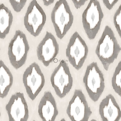 Origin Wallcoverings behang ikat motief beige - 53 cm x 10,05 m - 346916 - vtwonen shop