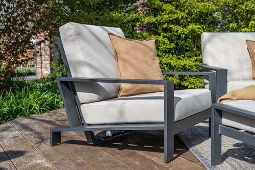 Lincoln verstelbare fauteuil - carbon black - desert sand - vtwonen shop