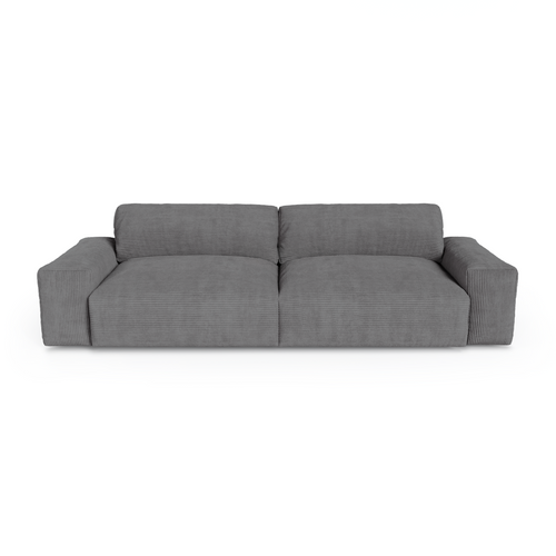 Sia Home - 4-zitsbanken BLISS - Corduroy - Antraciet grijs - 240cm - vtwonen shop