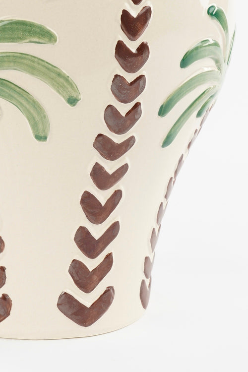 Mica Decorations Paradiso Vaas - H32 x Ø26 cm - Keramiek - Off-white - vtwonen shop