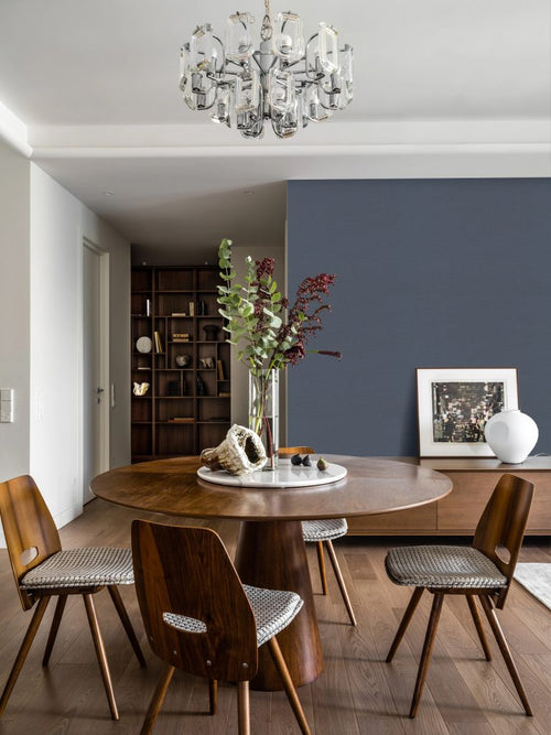 Catchii Linnen look Behang Night Blue - vtwonen shop