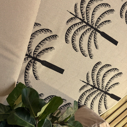 Rond buitenkleed Oase zwart/wit - Interieur05 - 240 x 240 cm