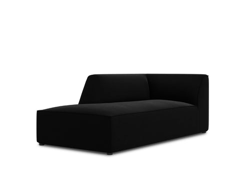 Micadoni linker meridiaan Ruby flueel, zwart - 180x93x69cm