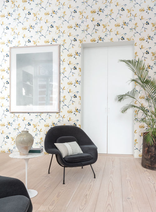 Masureel behang bloemen beige - 53 cm x 10.05 m - 631931 - vtwonen shop