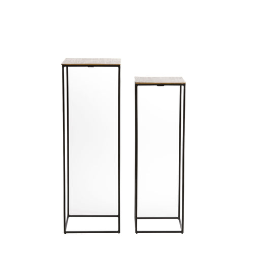 Light & Living bijzettafel Quin - brons - 30x30x90.5cm