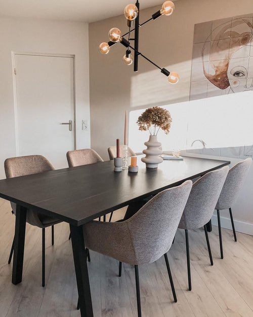 Kick eetkamerstoel Guus - Taupe - vtwonen shop