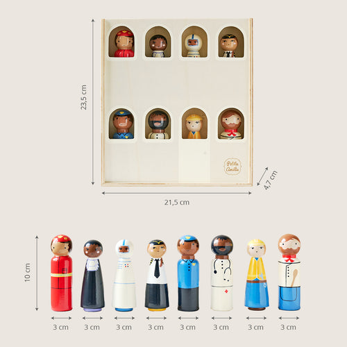 Petite Amélie Kinderspeelgoed PETITS HEROS 8 dlg