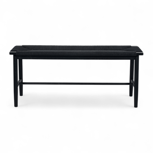 Furnhouse bankje Prime - Zwart - Papiergaren - 35x110x47