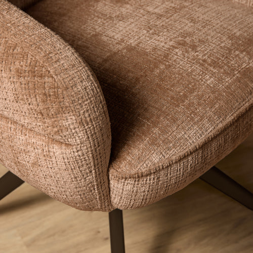 Starfurn Eetkamerstoel Bella - Lichtbruin/Brons - Draaibaar - Set van 2